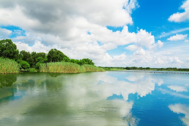 Calik lagoon on a cloudy day Sardinia