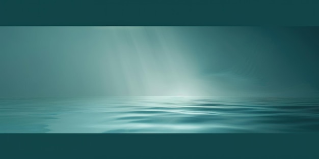 Calm Aqua Surface Under a Subtle Light