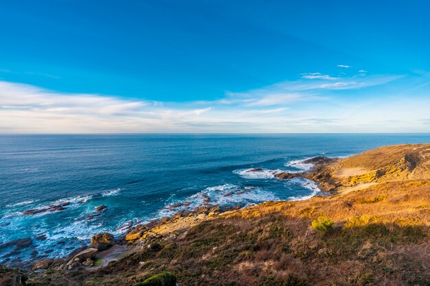 The calm coast of Mount Jaizkibel near San Sebastian, Gipuzkoa. Spain