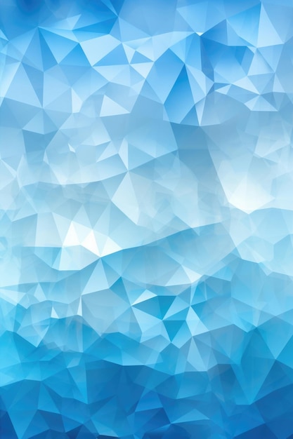 Calm Crystal Waters Blue Polygonal Abstract Background