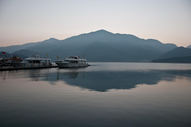 Calm serenity Sun Moon Lake Taiwan