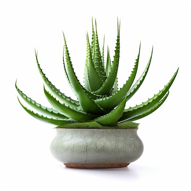 Calming Effect Large Aloe Vera Plant In Decorative Vessels