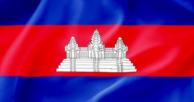 Cambodia flag Closeup of Cambodia flag The flag is embossed