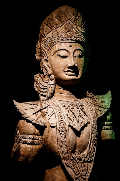 Cambodia wood carving art