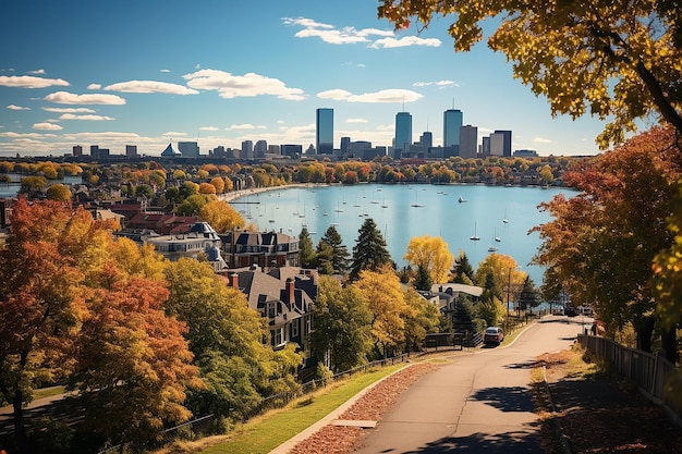 Cambridge Massachusetts USA Cityscape