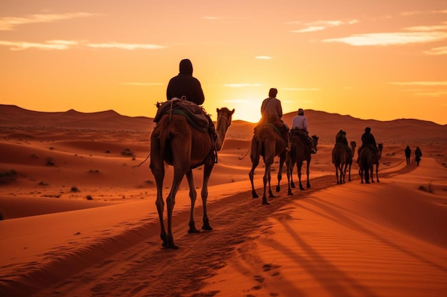 Camel rides at erg chebbi