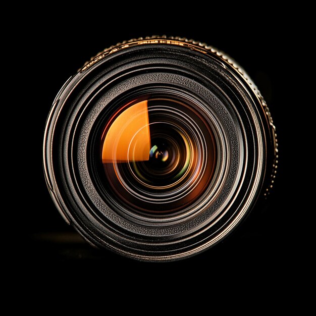 Photo a camera lens facing the camera interesting background stylize 1000