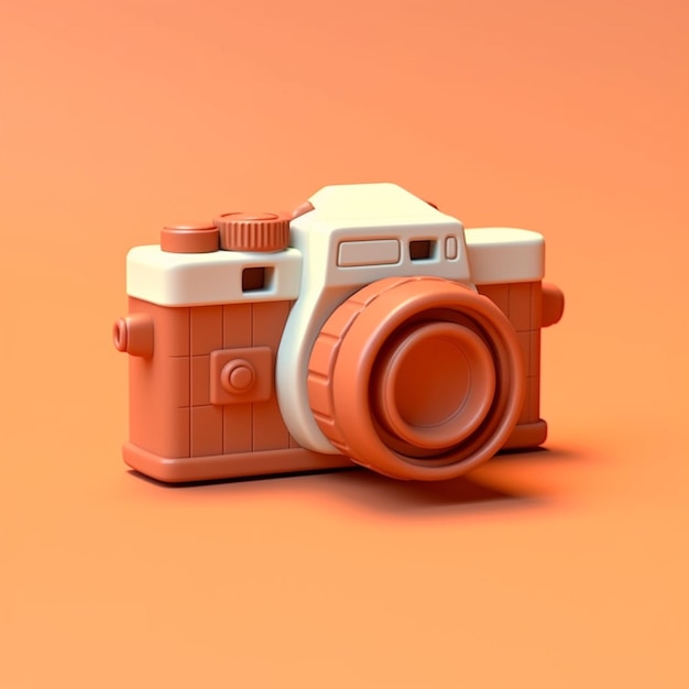 Camera photography cartoon illustration AI Generated