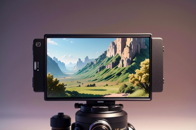 Camera Video Recorder Photography Professional Equipment Wallpaper Background Illustration