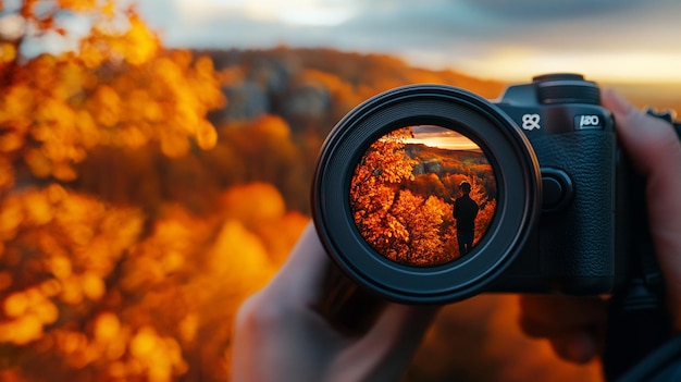 Photo a camera with the number 37 on it is being held up by a person holding a camera