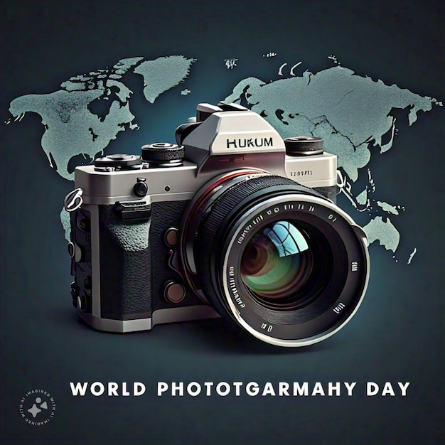 CAMERA WITH TEXT WORLD PHOTOGRAPHY DAY