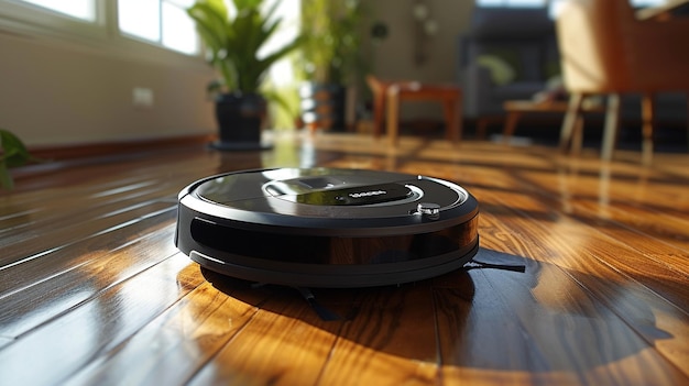 A CameraEquipped Robot Vacuum Cleaner Background