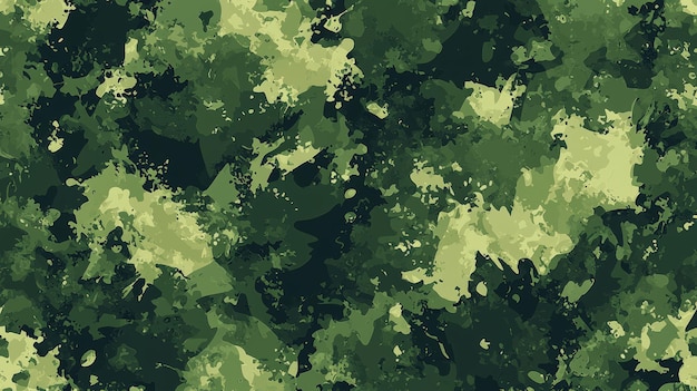 Camouflage pattern in green