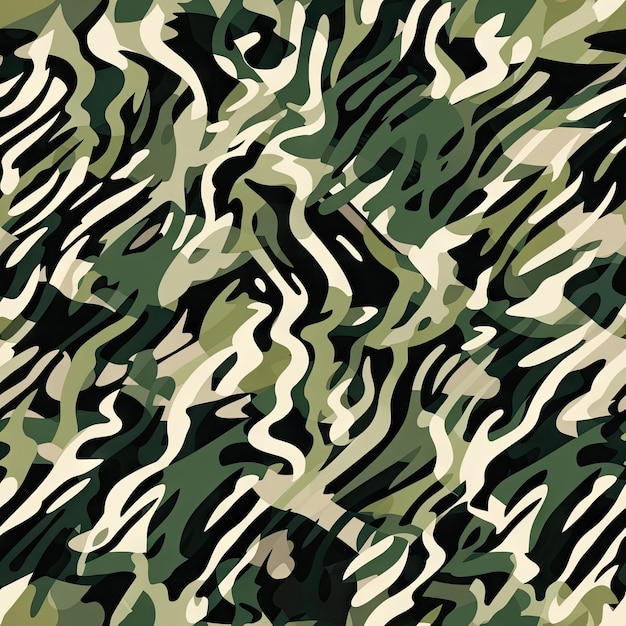 Camouflage Pattern Repeat Military Tactical and Versatile