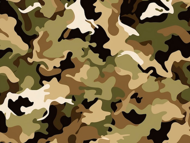 Camouflage pattern Seamless background Vector illustration