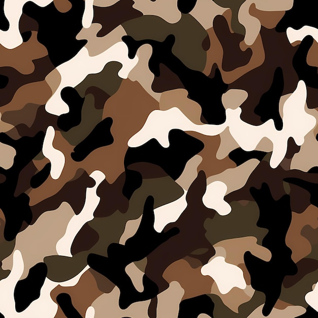 Photo a camouflage pattern with a white and brown camouflage on it