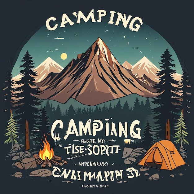 Camping Banner Design