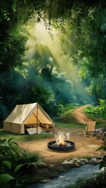 Camping in the Forest