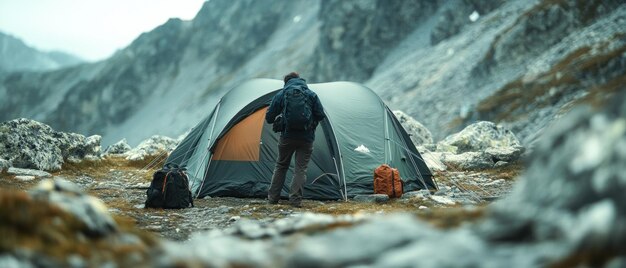 Camping in the Majestic Mountains