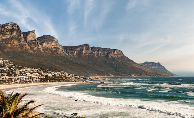 Camps Bay Cape Town Soutch Africa with a fantastic sky