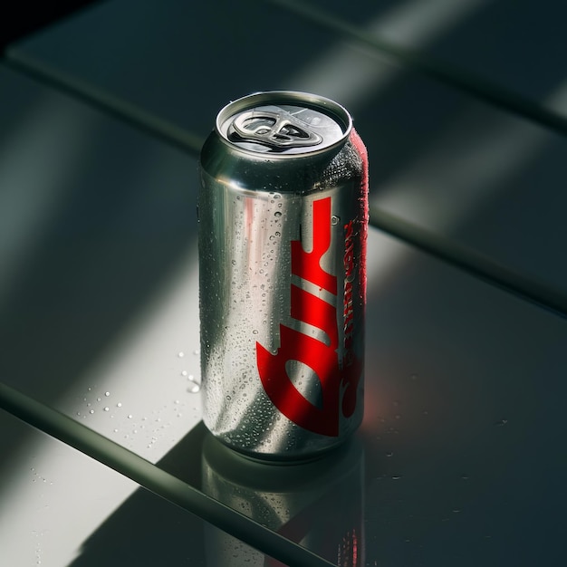 a can of coca cola sits on a table