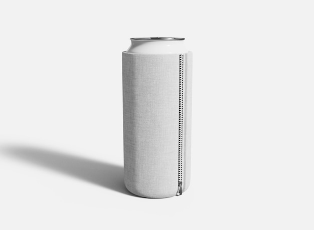 Can Cooler with Zipper Mockup