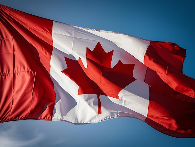 Canada day celebrate with Canadian flag