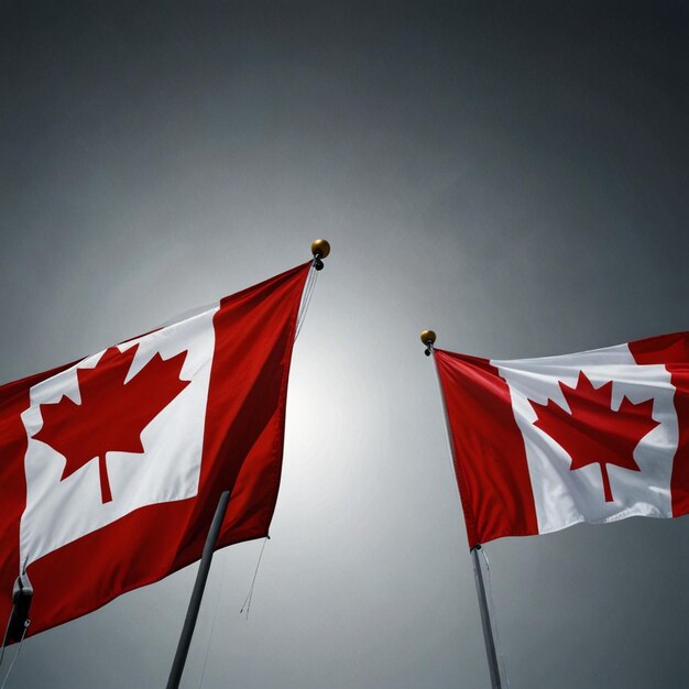 Canada flag background AI Generative