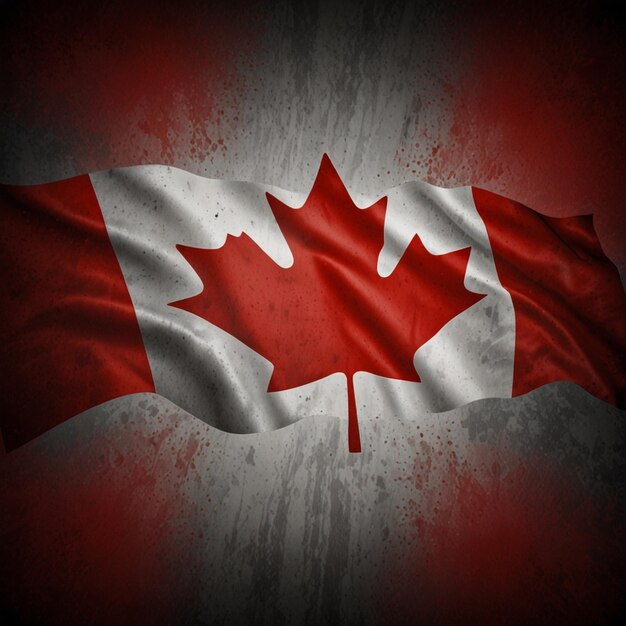 Canada flag background AI Generative