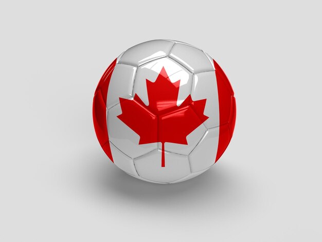 canada football flag 3d illustration