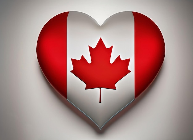 Canada heart logo Canada day celebration