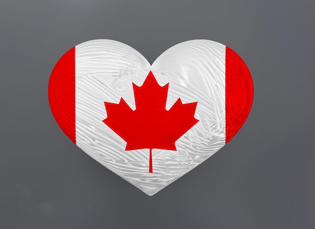 Canada heart logo Canada day celebration