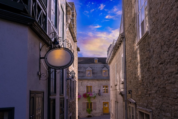 Canada Old Quebec City tourist attractions Petit Champlain lower town and shopping district