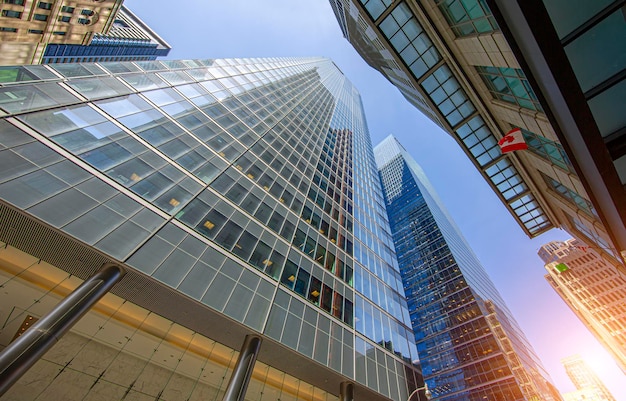 Canada Toronto skyscrapers financial district skyline and modern architecture