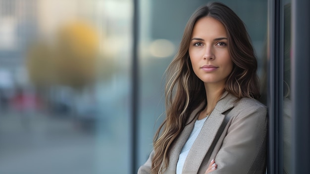 Canadian Businesswoman with Determined Look Canadian businesswoman determined