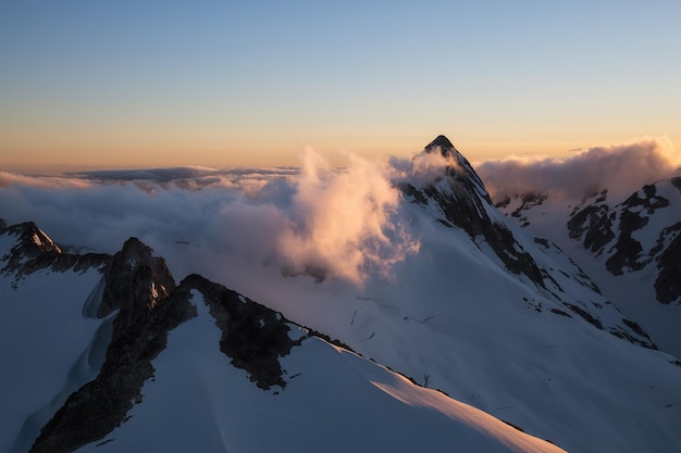 Canadian Mountain Landscape Aerial Nature Background