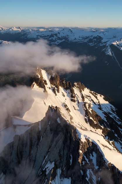 Canadian Mountain Landscape Aerial Nature Background