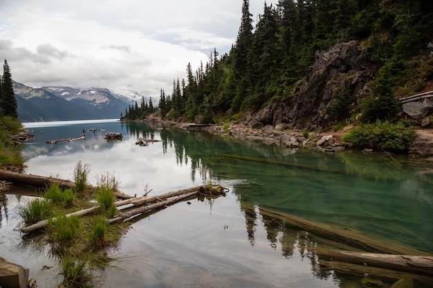 Canadian Mountain Landscape Garibaldi BC Nature Background