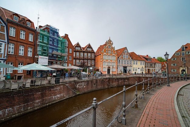 Canal amidst buildings in city