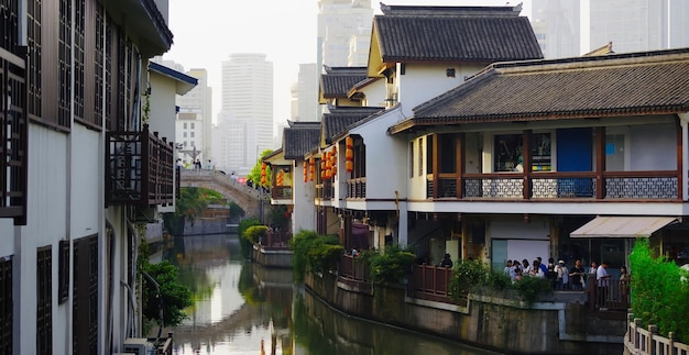 A canal in the city of wuxi