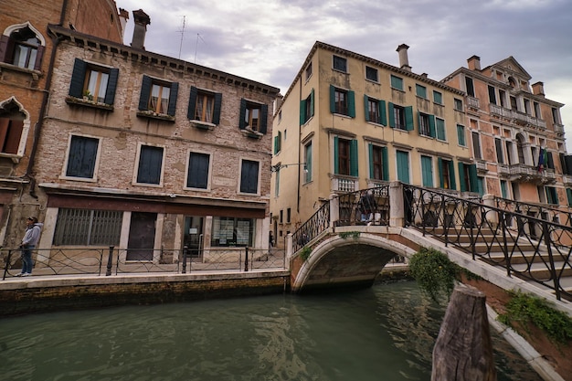 canals of the city of Venice Italy.