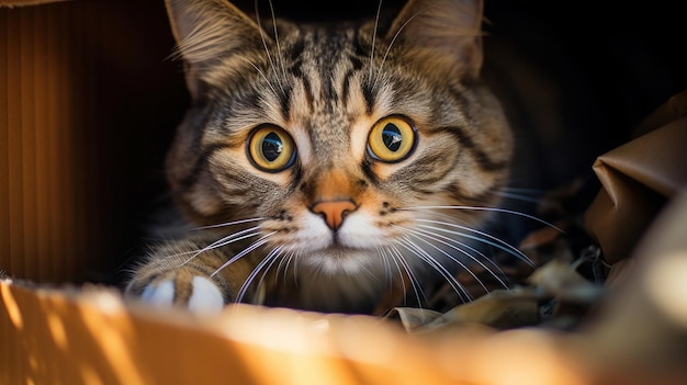 A candid shot of a cat with a funny expression