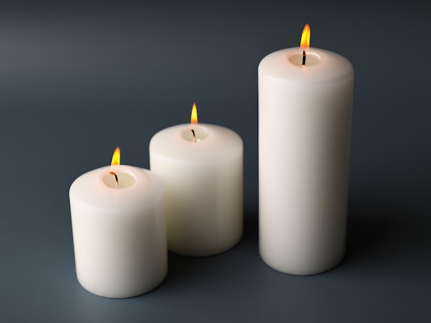 candle on dark background