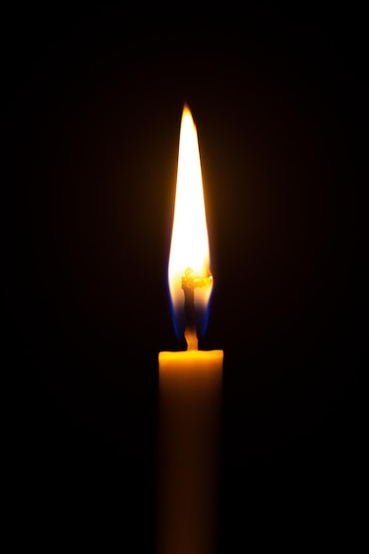 Candle Isolated On Black Background