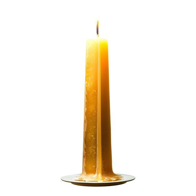 Candle isolated on a white background rendering illustration