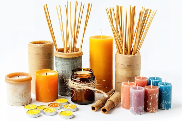 Candle Making Kit Isolated In Transparent Background