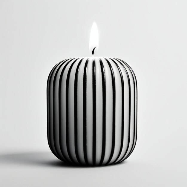 Photo a candle in the shape of a vase