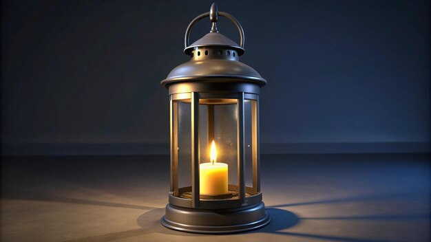 a candle that is lit in a glass lantern