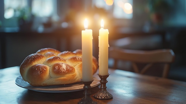 a candle that is lit up with the candle on the table