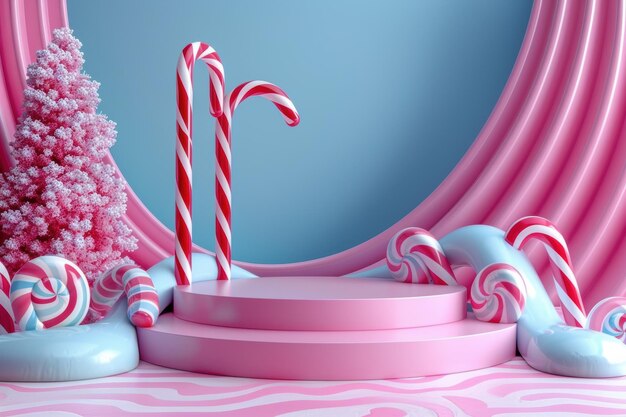 Photo candy cane wonderland